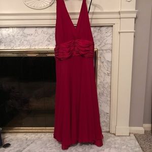 Halter dress w/ chiffon overlay Nordstrom